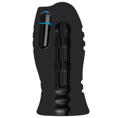Optimale Vibrating Stroker - Chain Links - Black - Godfather Adult Sex and Pleasure Toys