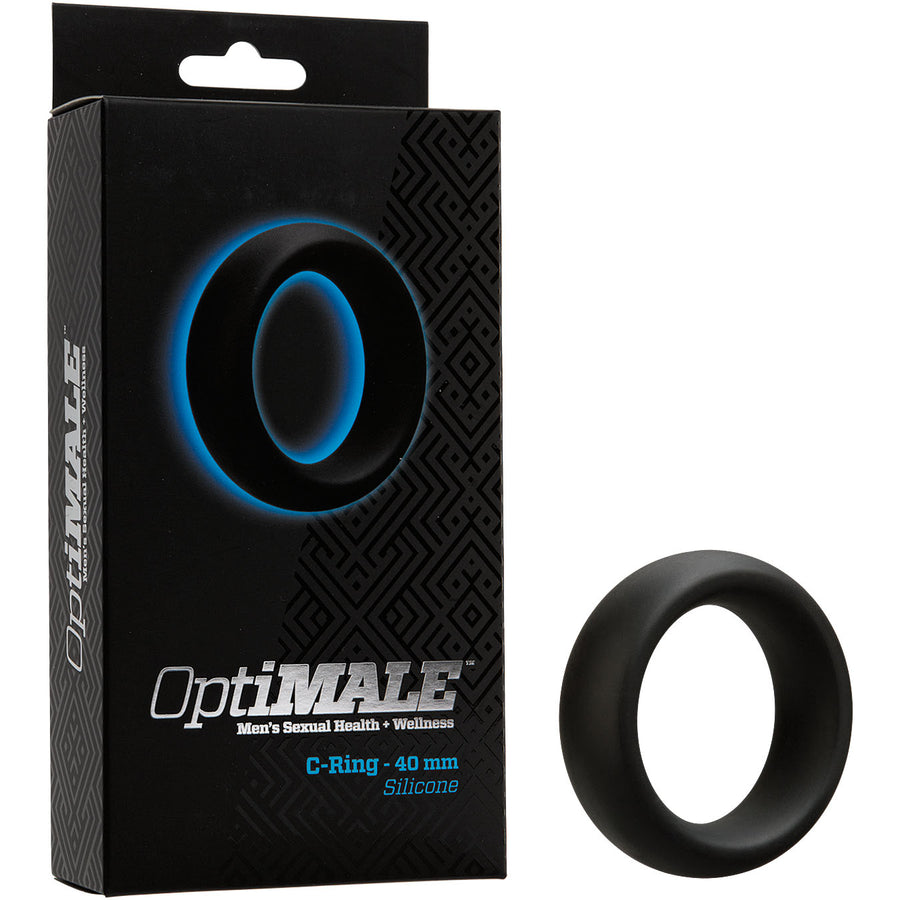 OPTIMALE C-Ring Thick 40mm - Black - Godfather Adult Sex and Pleasure Toys