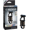 Fantasy C-Ringz Vibrating Cock Pipe With Ball-Stretcher - Black - Godfather Adult Sex and Pleasure Toys