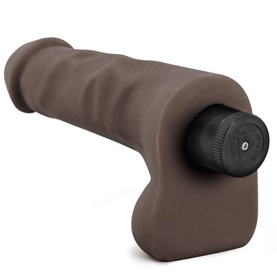 X5 Plus Vibrating Cock-Brown 7" - Godfather Adult Sex and Pleasure Toys