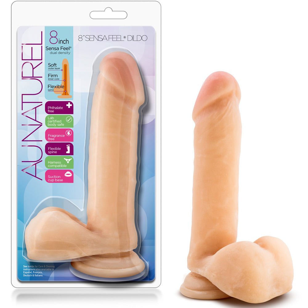 Au Naturel Sensa Feel Dildo - 8" Beige