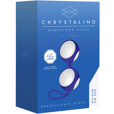 Chrystalino Ben Wa - White Medium