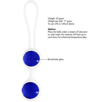 Chrystalino Ben Wa - Blue Small