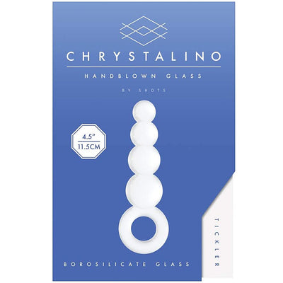 Chrystalino Tickler - White 4.75"