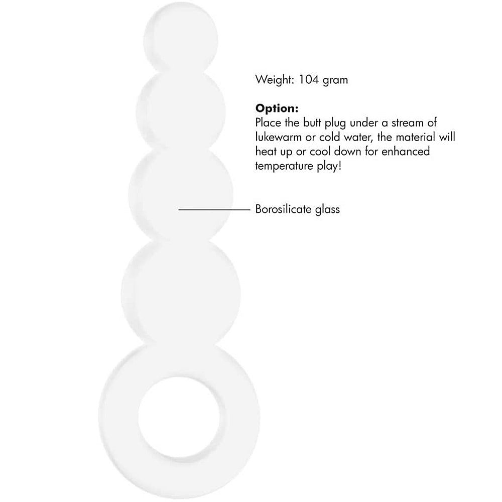 Chrystalino Tickler - White 4.75"