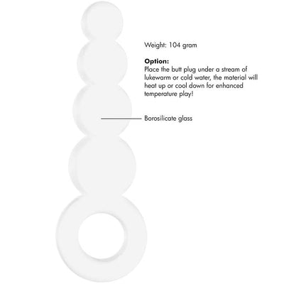 Chrystalino Tickler - White 4.75"