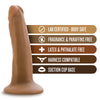 Blush Novelties - Dr. Skin Cock With Suction Cup - 5.5" Mocha