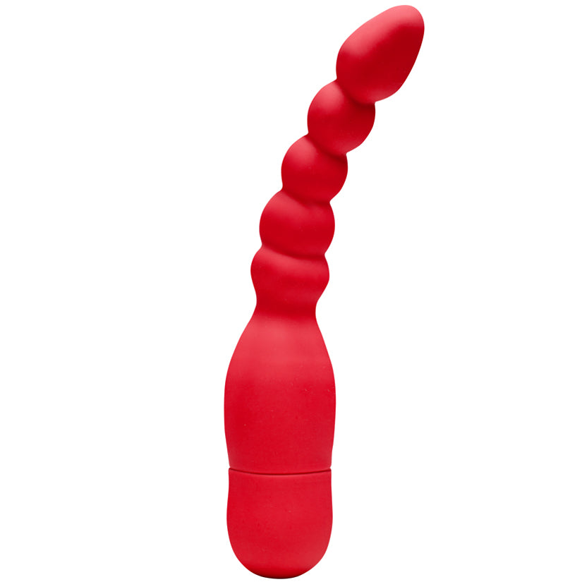 Aggress Vibrating Silicone Butt Plug-Red - Godfather Adult Sex and Pleasure Toys