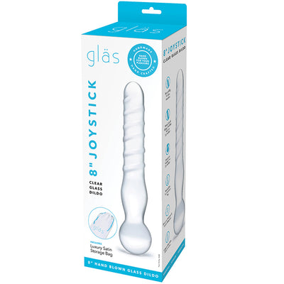 Glas - Joystick Clear Glass Dildo - 8" Clear