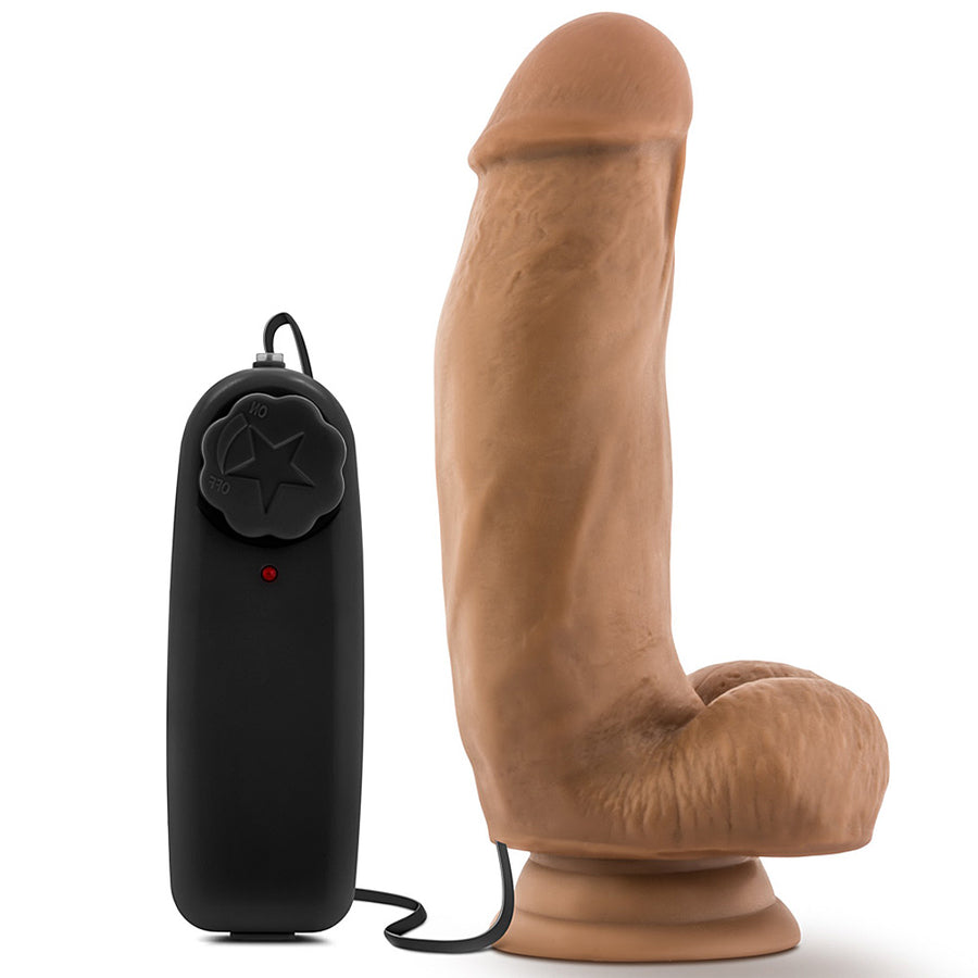 Blush Novelties - Loverboy MMA Fighter Vibrating Realistic Cock - 7" Mocha