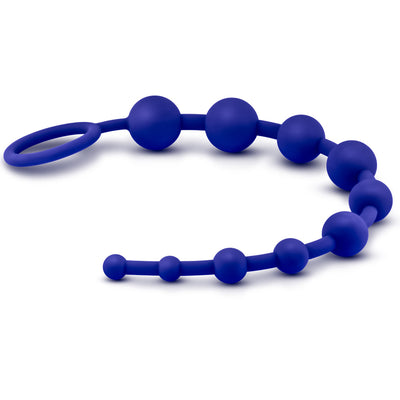 Blush Novelties - Luxe Silicone 10 Beads - Indigo
