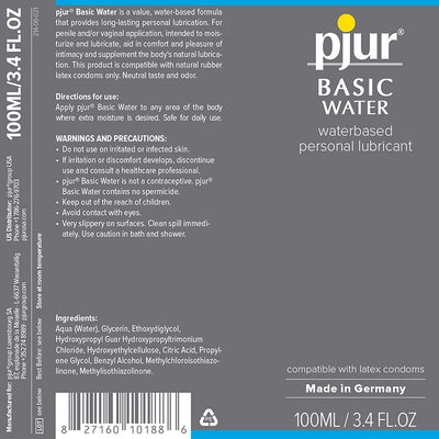 Pjur BASIC Water-Based Personal Lubricant 3.4oz