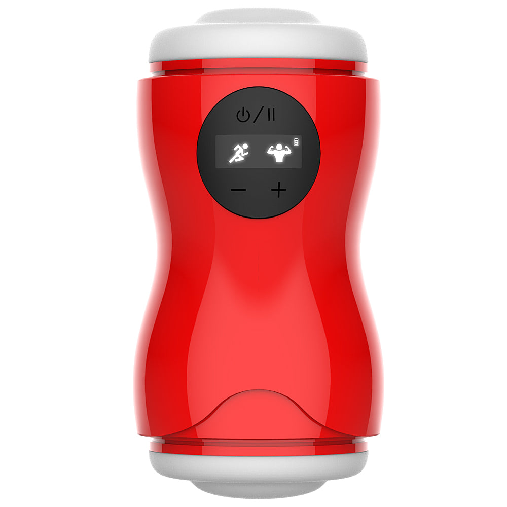 SHAKE Stamina Training Cup-Realistic (Red) - Godfather Adult Sex and Pleasure Toys