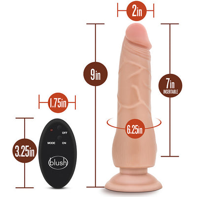 Blush Novelties - Silicone Willy's 10 Function Wireless Remote Silicone Dildo - 9" Vanilla