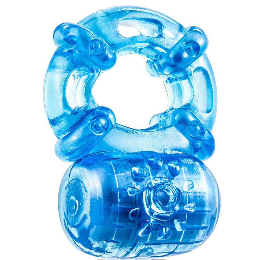 Blush Novelties - Stay Hard Reusable 5 Function Cockring - Blue