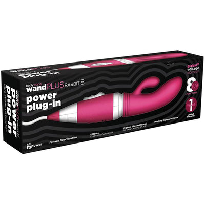 Bodywand Plug-In Rabbit-Hot Pink - Godfather Adult Sex and Pleasure Toys