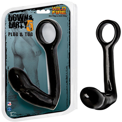 Down & Dirty 5" Plug & Tug, Ass Plug & Cock Ring - Godfather Adult Sex and Pleasure Toys