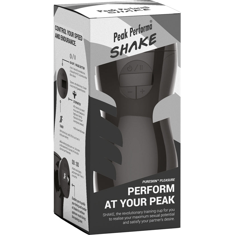SHAKE Stamina Training Cup-Pleasure (Black) - Godfather Adult Sex and Pleasure Toys