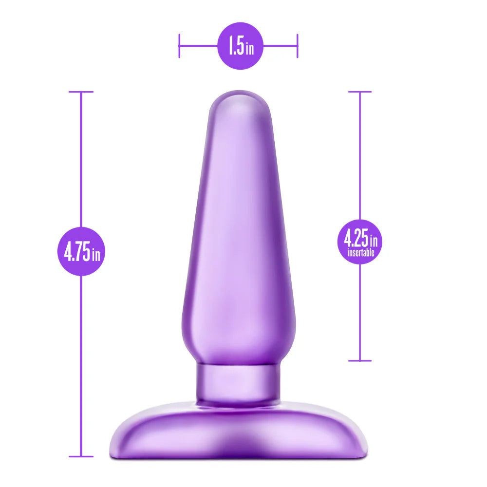 Eclipse Pleaser Anal Plug - 4.75"  Purple