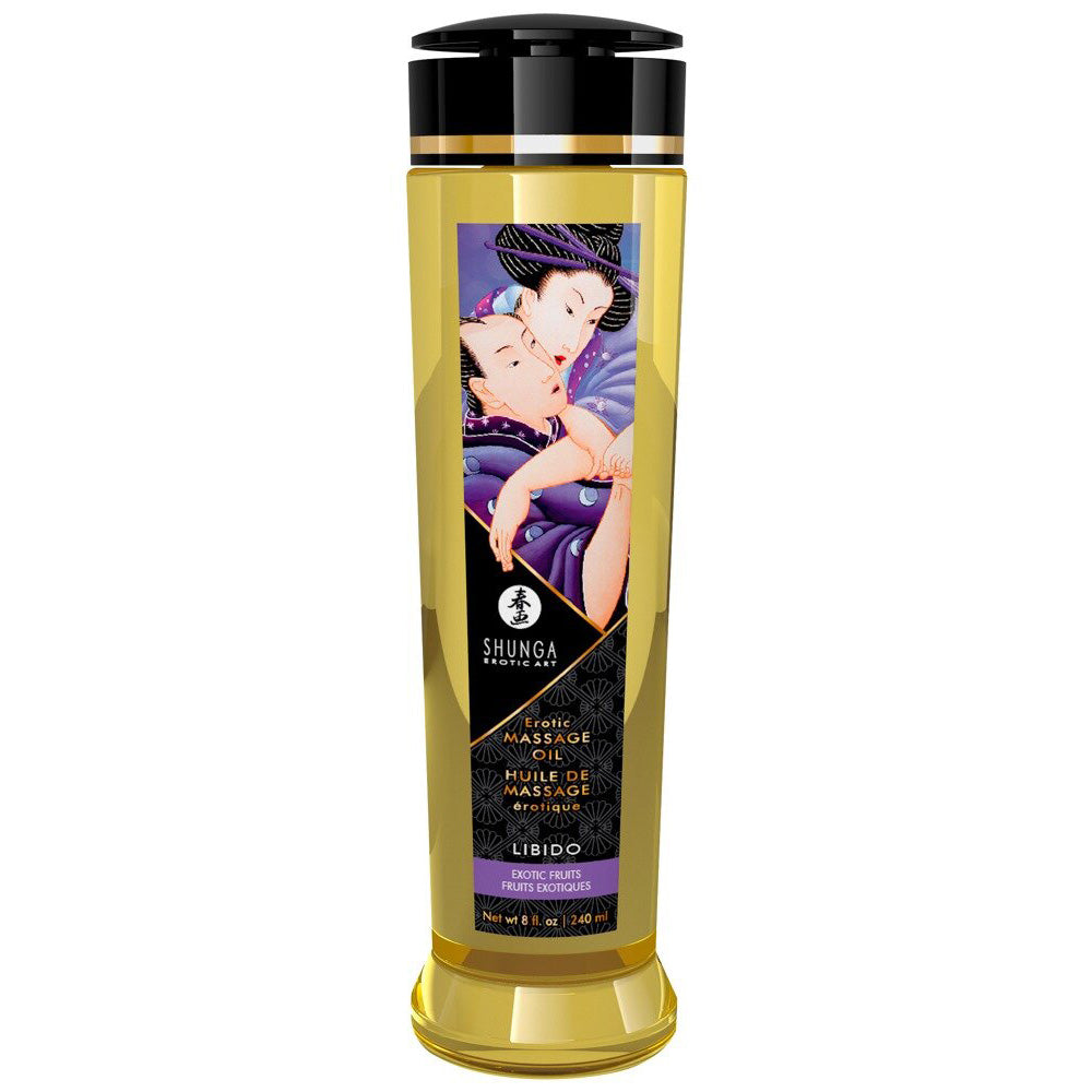 Shunga Erotic Massage Oil - Libido Exotic Fruit 8oz