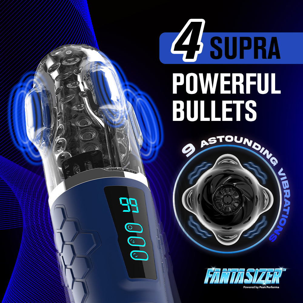 Hypershaker™ App-Controlled Vibrating Masturbator - Black