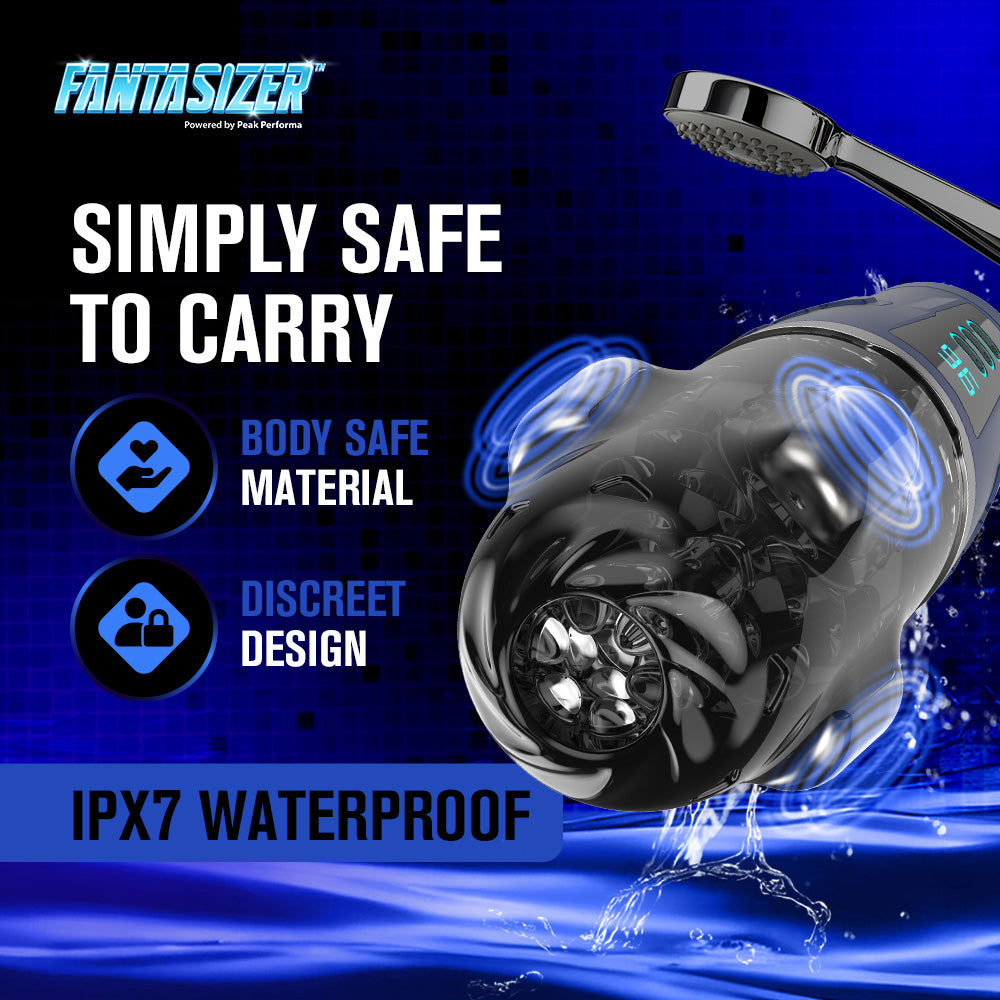 Hypershaker™ App-Controlled Vibrating Masturbator - Black