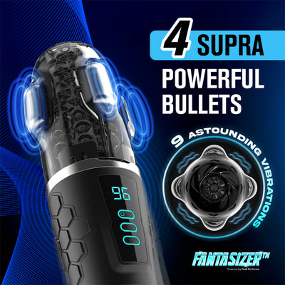 Hypershaker™ App-Controlled Vibrating Masturbator - Black