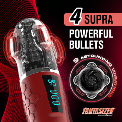 Hypershaker™ App-Controlled Vibrating Masturbator - Red