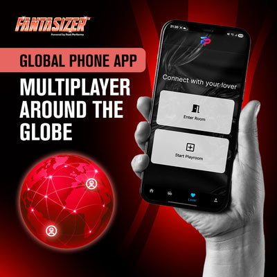 Hypershaker™ App-Controlled Vibrating Masturbator - Red