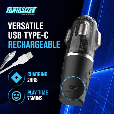 Hypershaker™ App-Controlled Vibrating Masturbator - Black