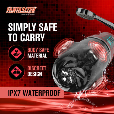 Hypershaker™ App-Controlled Vibrating Masturbator - Red