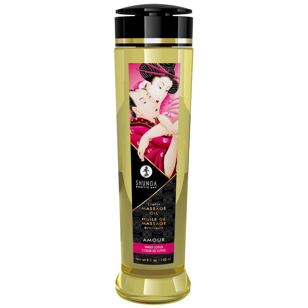 Shunga Erotic Massage Oil - Amour Sweet Lotus 8oz