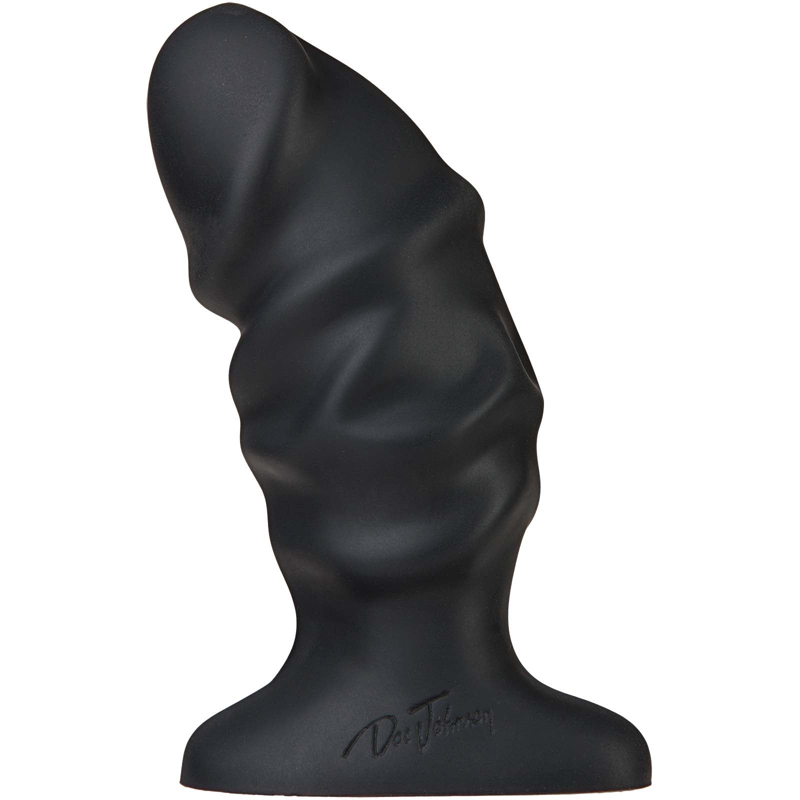 Platinum Premium Silicone - The Raging Plug - Black - Godfather Adult Sex and Pleasure Toys