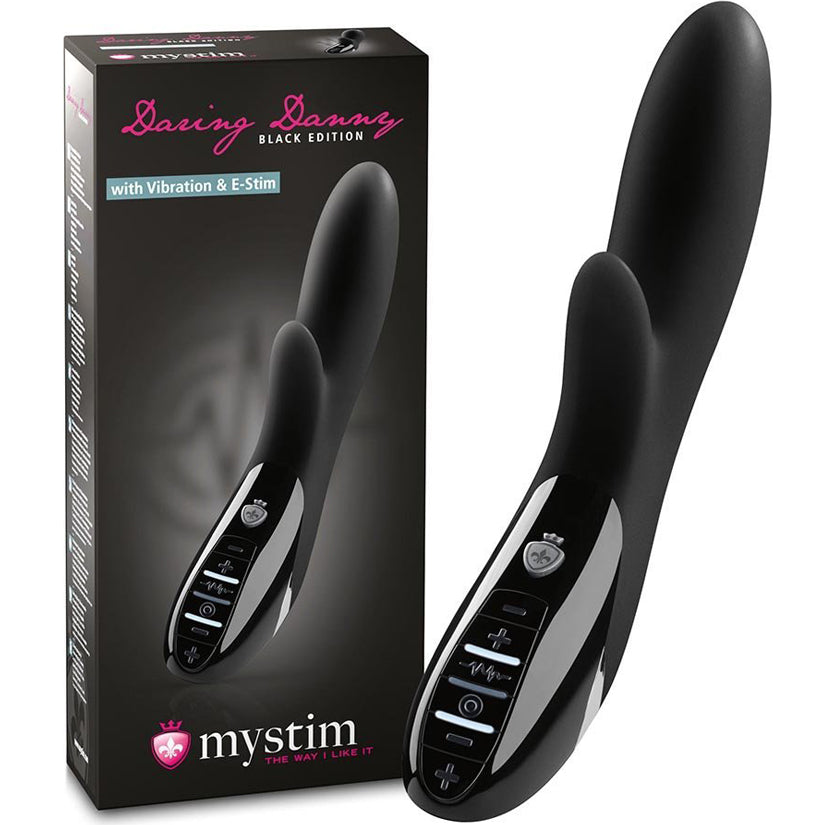 Mystim Daring Danny E-Stim Vibrator-Black Edition - Godfather Adult Sex and Pleasure Toys