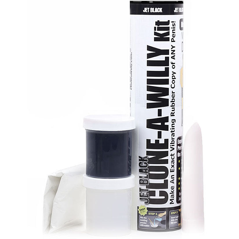 Clone-A-Willy Vibe Kit-Jet Black - Godfather Adult Sex and Pleasure Toys