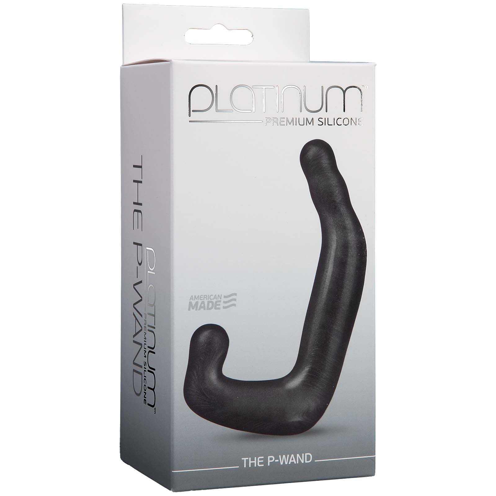 Platinum Premium Silicone - The P-Wand - Charcoal - Godfather Adult Sex and Pleasure Toys