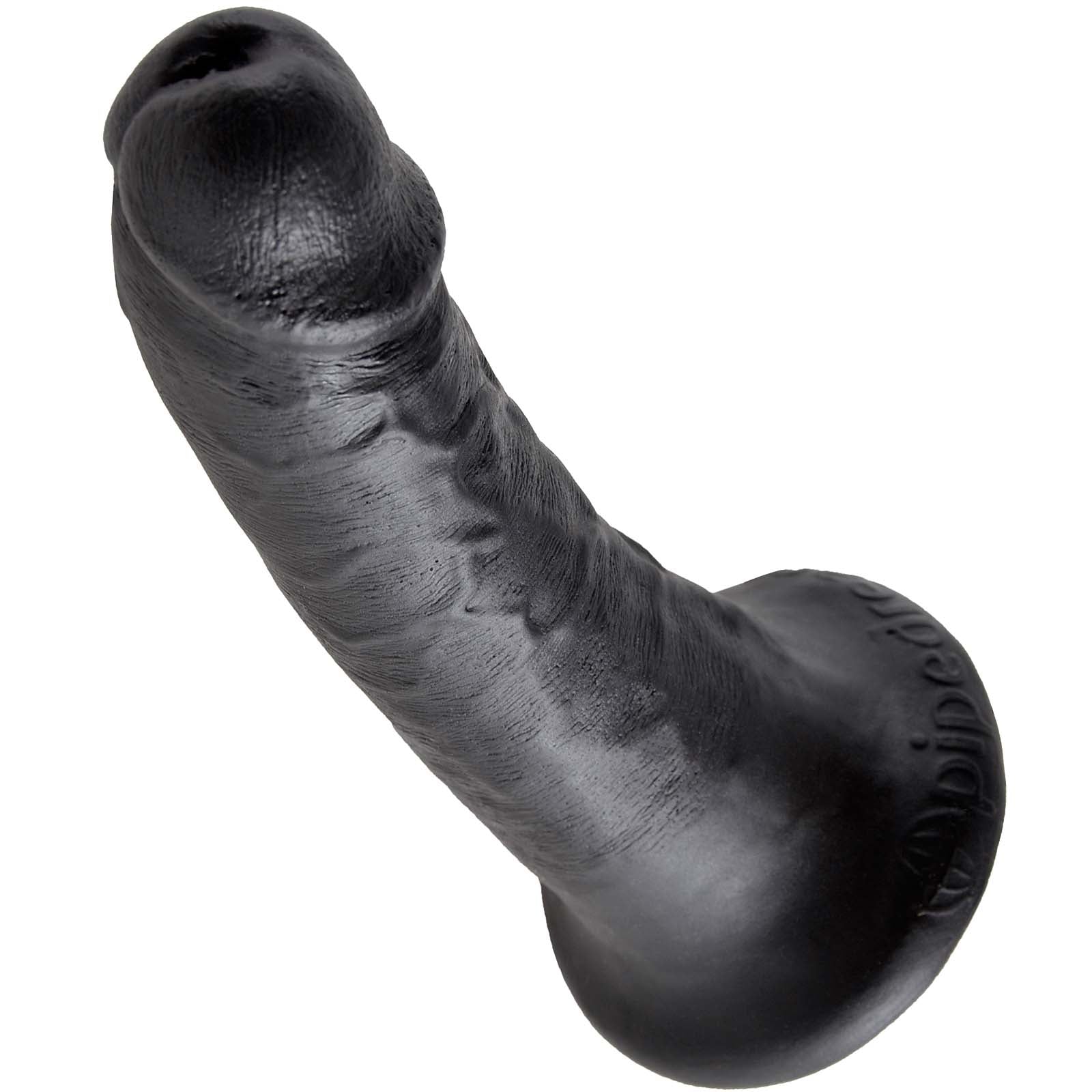 King Cock  6" Cock - Black - Godfather Adult Sex and Pleasure Toys