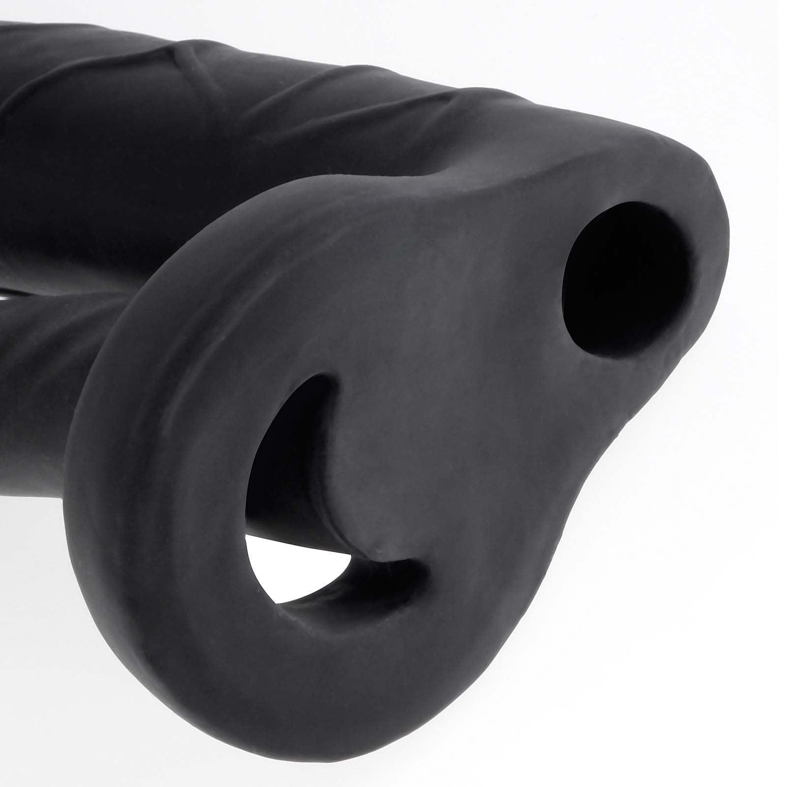 Fantasy X-tensions Double Trouble Extension - Black - Godfather Adult Sex and Pleasure Toys