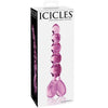 Icicles No.43 - Heart Shaped - Pink 8" - Godfather Adult Sex and Pleasure Toys