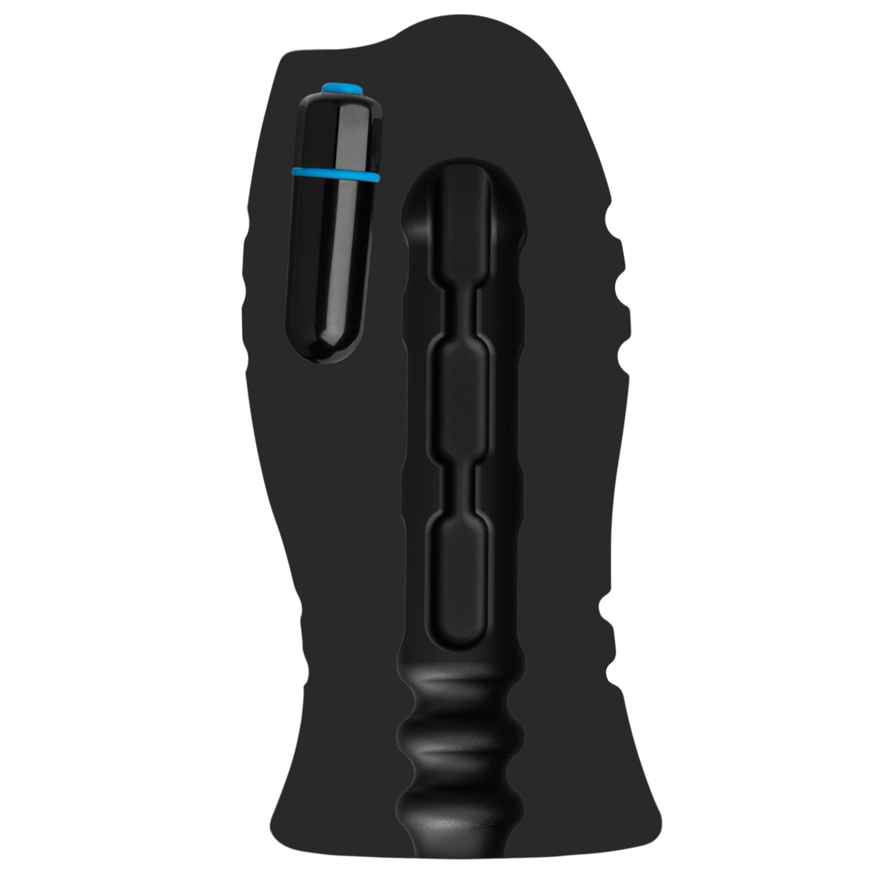 Optimale Vibrating Stroker - Chain Links - Black - Godfather Adult Sex and Pleasure Toys