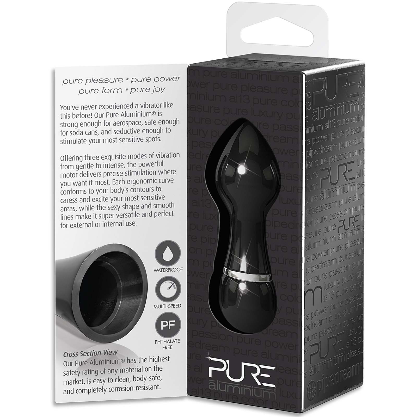Pure Aluminium Small-Black - Godfather Adult Sex and Pleasure Toys