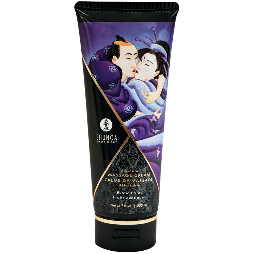 Shunga Kissable Massage Cream - Exotic Fruits 7oz