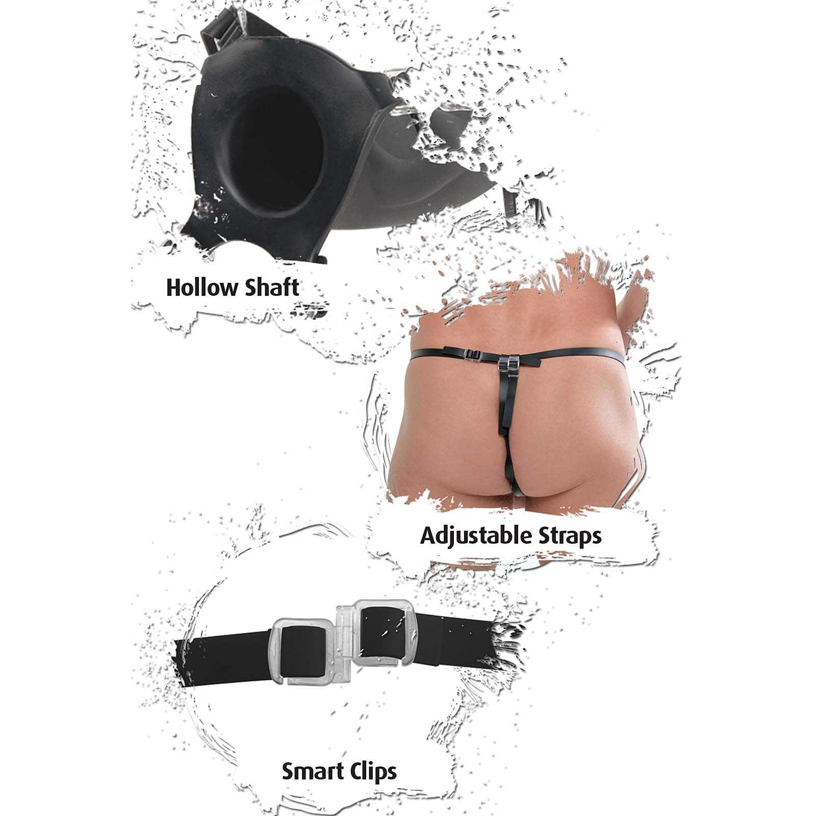 Fetish Fantasy Extreme 10" Silicone Hollow Strap-On