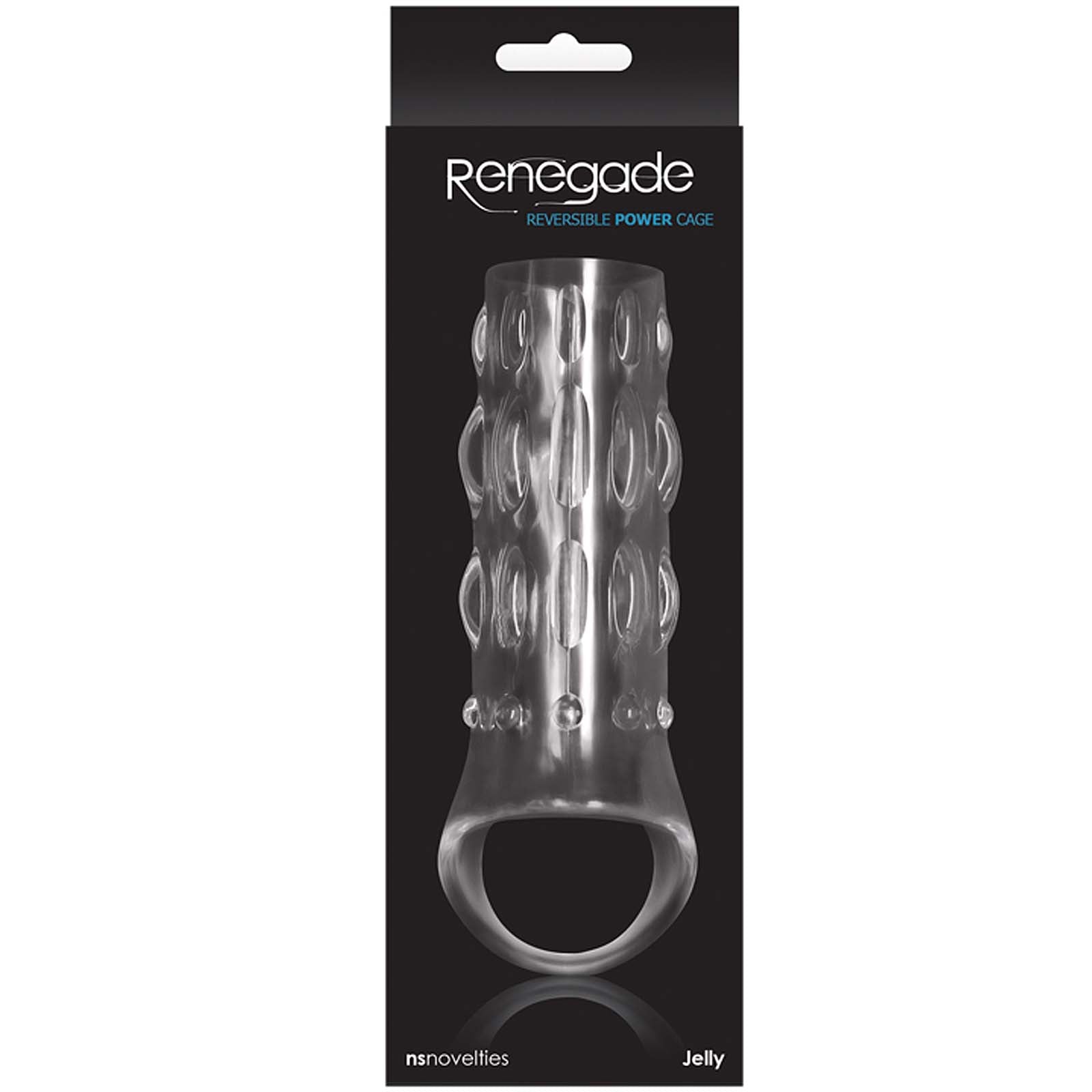 Renegade Reversible Power Cage-Clear - Godfather Adult Sex and Pleasure Toys