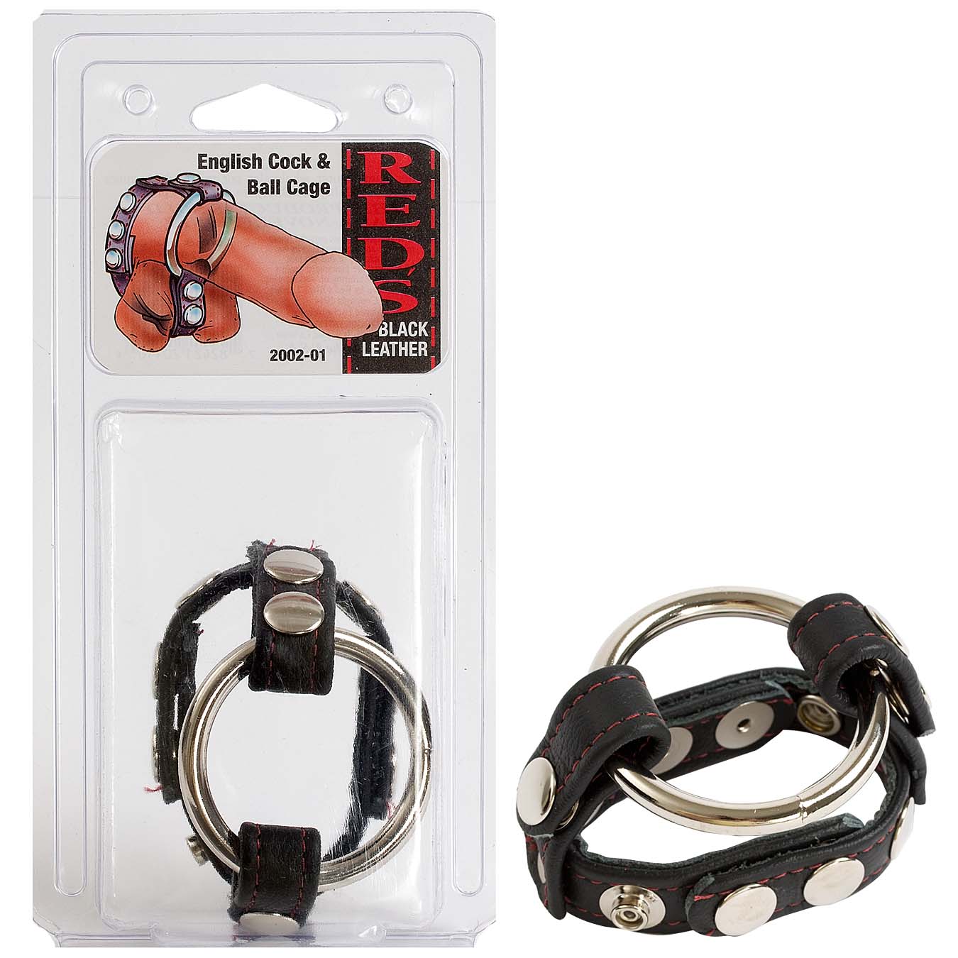 Cock & Ball Straps - Leather - English Cage - Godfather Adult Sex and Pleasure Toys