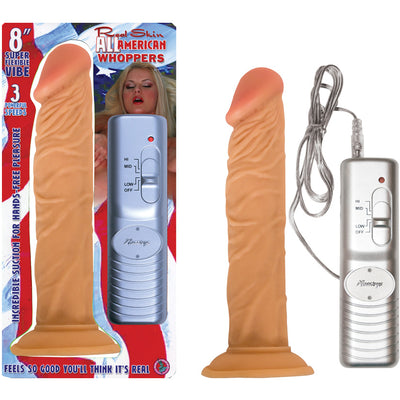 All American Whoppers Flexible Dong-Flesh 8" - Godfather Adult Sex and Pleasure Toys