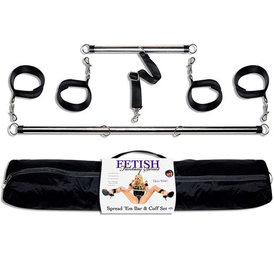 Fetish Fantasy Series Spread 'em Bar and Cuff Set - Godfather Adult Sex and Pleasure Toys