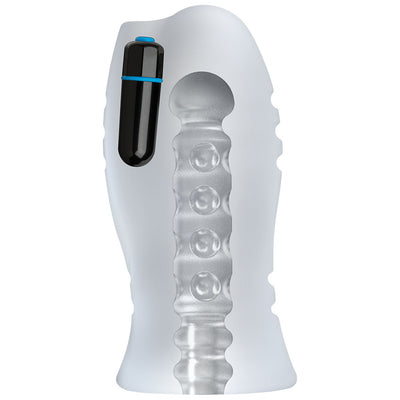 Optimale Vibrating Stroker - Massage Beads - Frost - Godfather Adult Sex and Pleasure Toys
