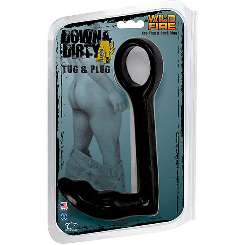 Wildfire Down & Dirty 4.5 Tug & Plug, Ass Plug & Cock Ring - Godfather Adult Sex and Pleasure Toys