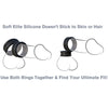 Fantasy C-Ringz Max-Width Silicone Rings Black - Godfather Adult Sex and Pleasure Toys